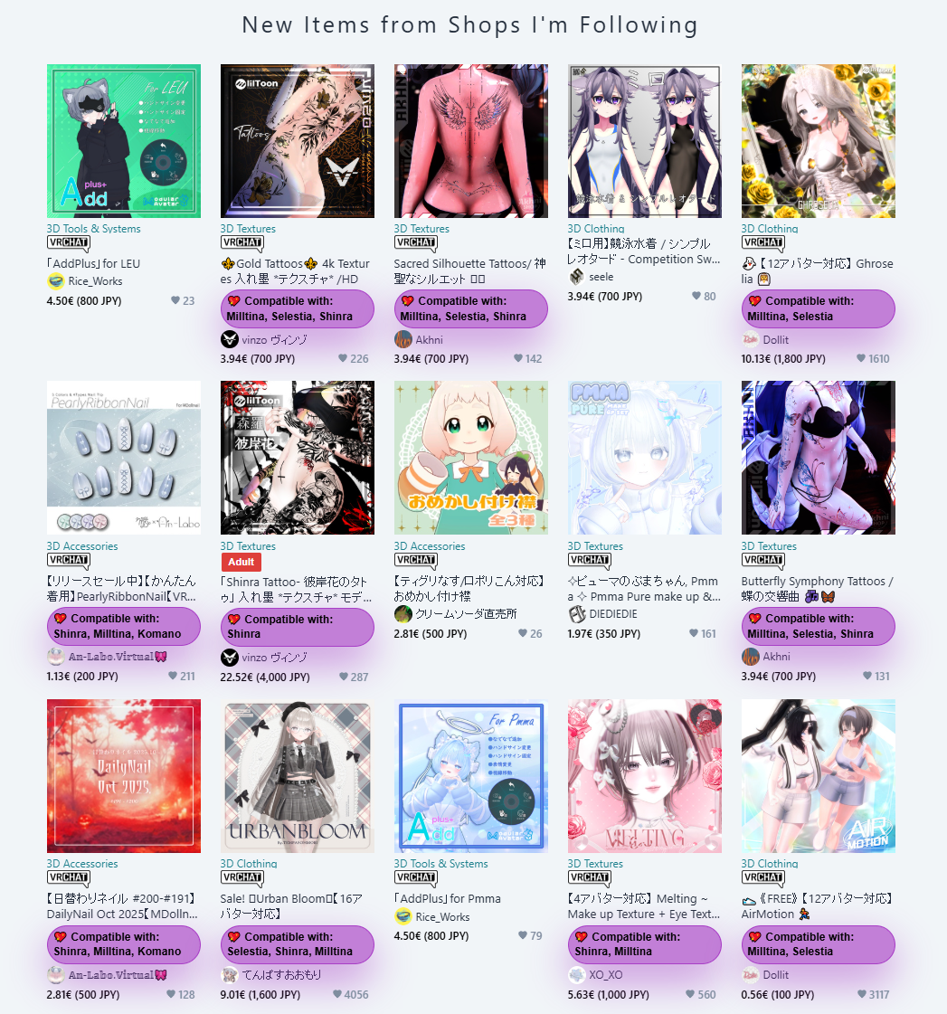 Mockup of Booth.pm storefront with converted prices inside the Booth-Companion sidebar